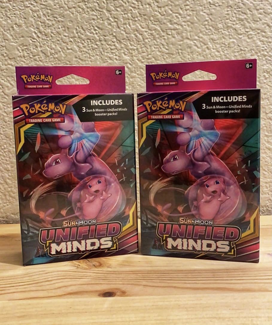 Pokemon Sun and Moon Unified Minds Booster Pack (Lot of 2)