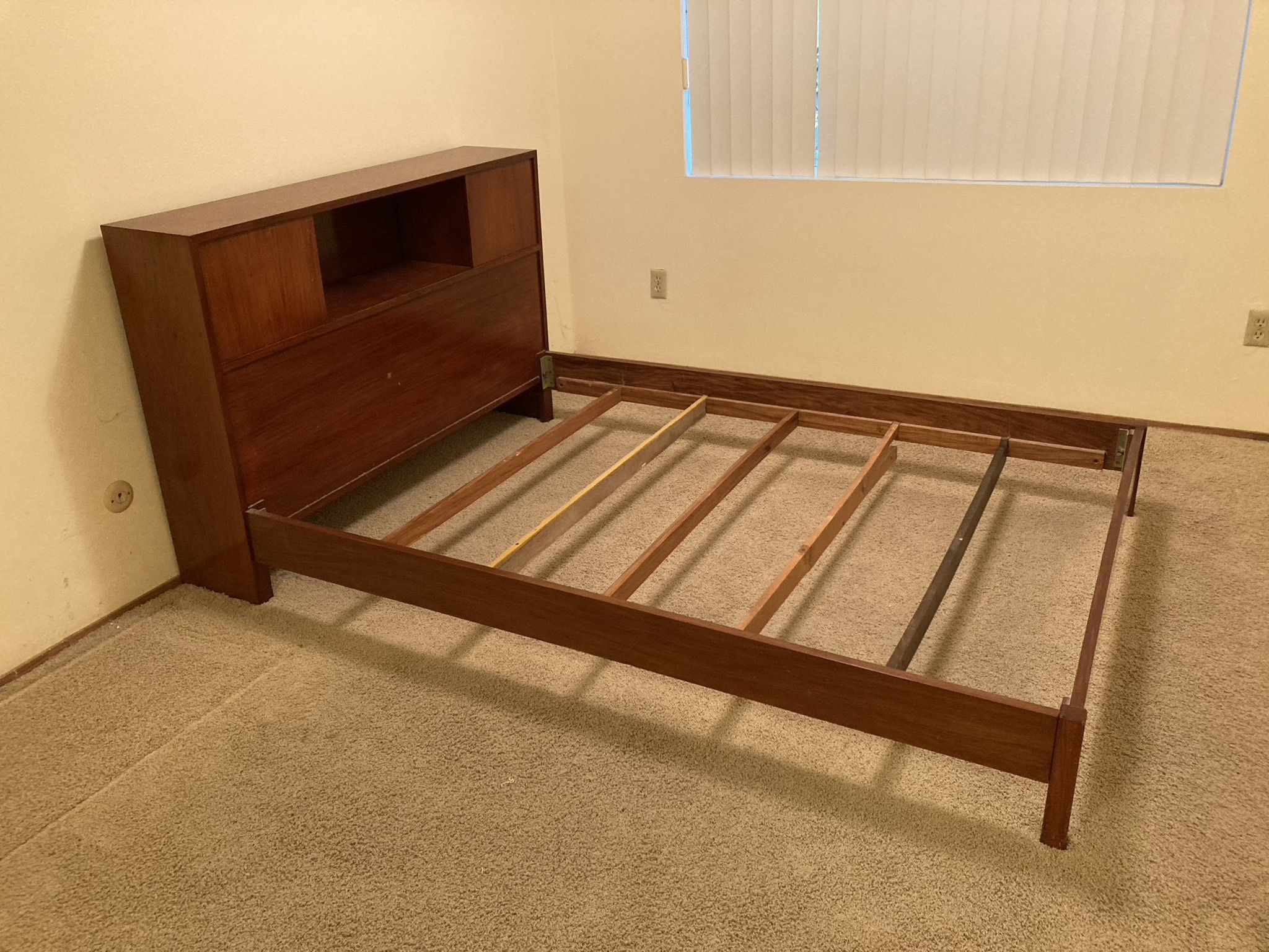 Queen Mahogany Headboard And Frame