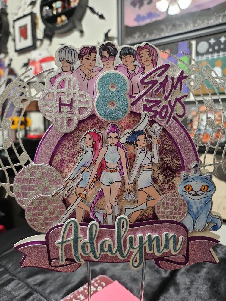 Kpop Demon Hunters Cake Topper