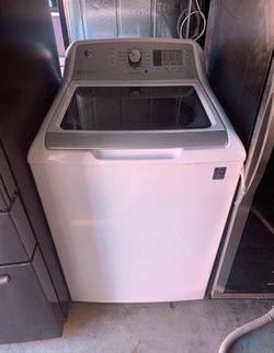 White GE Washer