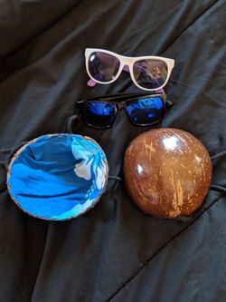 Sunglasses & coconut bra