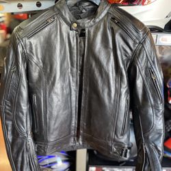 Motorcycle Armor Leather Jacket New $220
