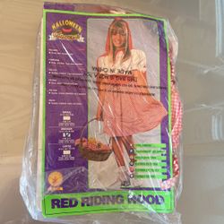 Red riding hood costume girls size medium 8 to 10