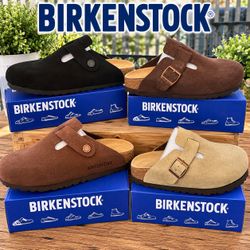 Birkenstock Boston Suede Clogs