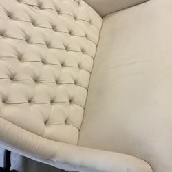 Grettle Linen Highback Settee