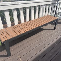 Crate & Barrel Outdoor Bench