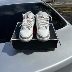 Jordan 3 White Cement 