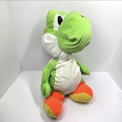 Nintendo Super Mario World Bros Green Yoshi Plush 20" Stuffed Animal Movie Dino