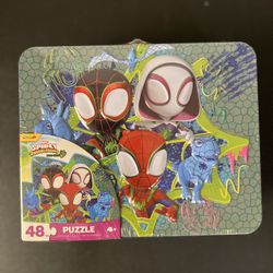 Marvel Spidey Amazing Friends 48pc Dino-Web 12.5"x15" Jigsaw Puzzle & Lunchbox