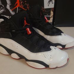 Jordan 6 Rings
Black White University Red Woman's Size 8