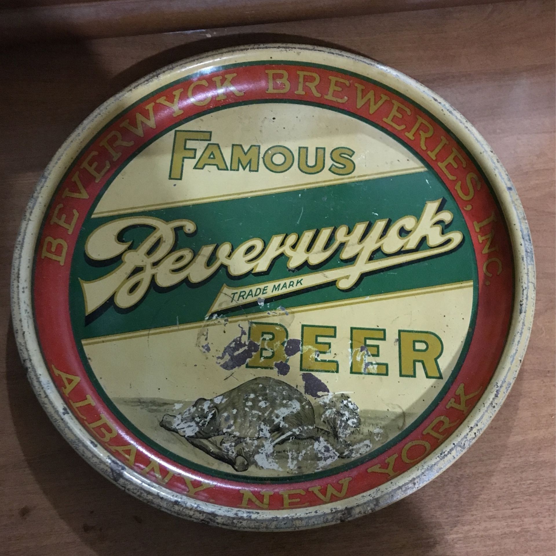 Antique beer sign