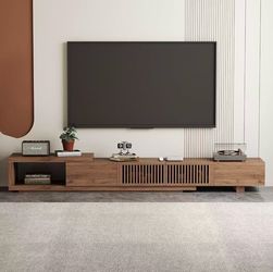 ❤️ #B 78.54–103” Extendable TV Stand, Walnut, for 75”+ TVs  $260