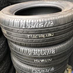 235/65r18 Michelin Used Installed And Balanced Included 4