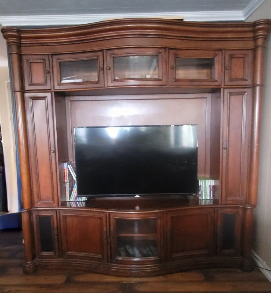 Large Wood TV Cabinet FREE