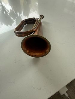 Vintage Bugle Hand Made Copper & Brass Musical Instruments Collectibles Rare