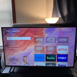 50” 4K LED SMART TV: High-End Ultrathin TCL ROKU TV LIKE NEW with Remote