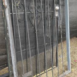 Metal Gate or Fence 34"X 54.5"