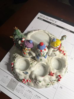 Christmas Snowman Tealight Candle Holder