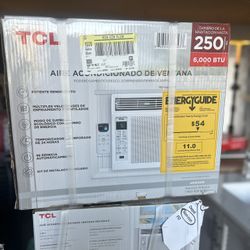 TCL 6,000 BTU Window Air Conditioner, Fan & Dehumidifier, 250 Sq. Ft