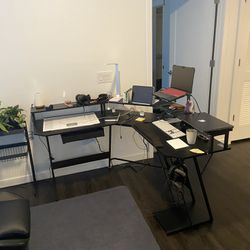 L-Shaped, 2 Tier, Office Desk