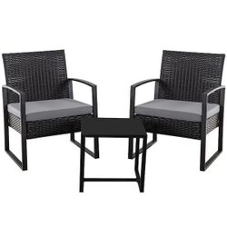 Three Piece Patio Furniture Set Patio Chairs Outdoor Chairs Outdoor Patio Furniture Set Porch Chairs Patio Set Outdoor Patio Furniture Set Brand 🆕