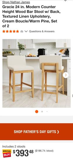 Counter Height Barstools (2)