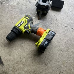 Ryobi 18v Drill, Battery, Charger