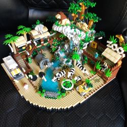 Komvoor Micro Block Safari Zoo – Africa Park Set