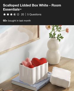 Scallop Libbed White Box 