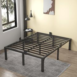 MAF 14 Inch Metal Platform Queen Bed Frame, Heavy Duty