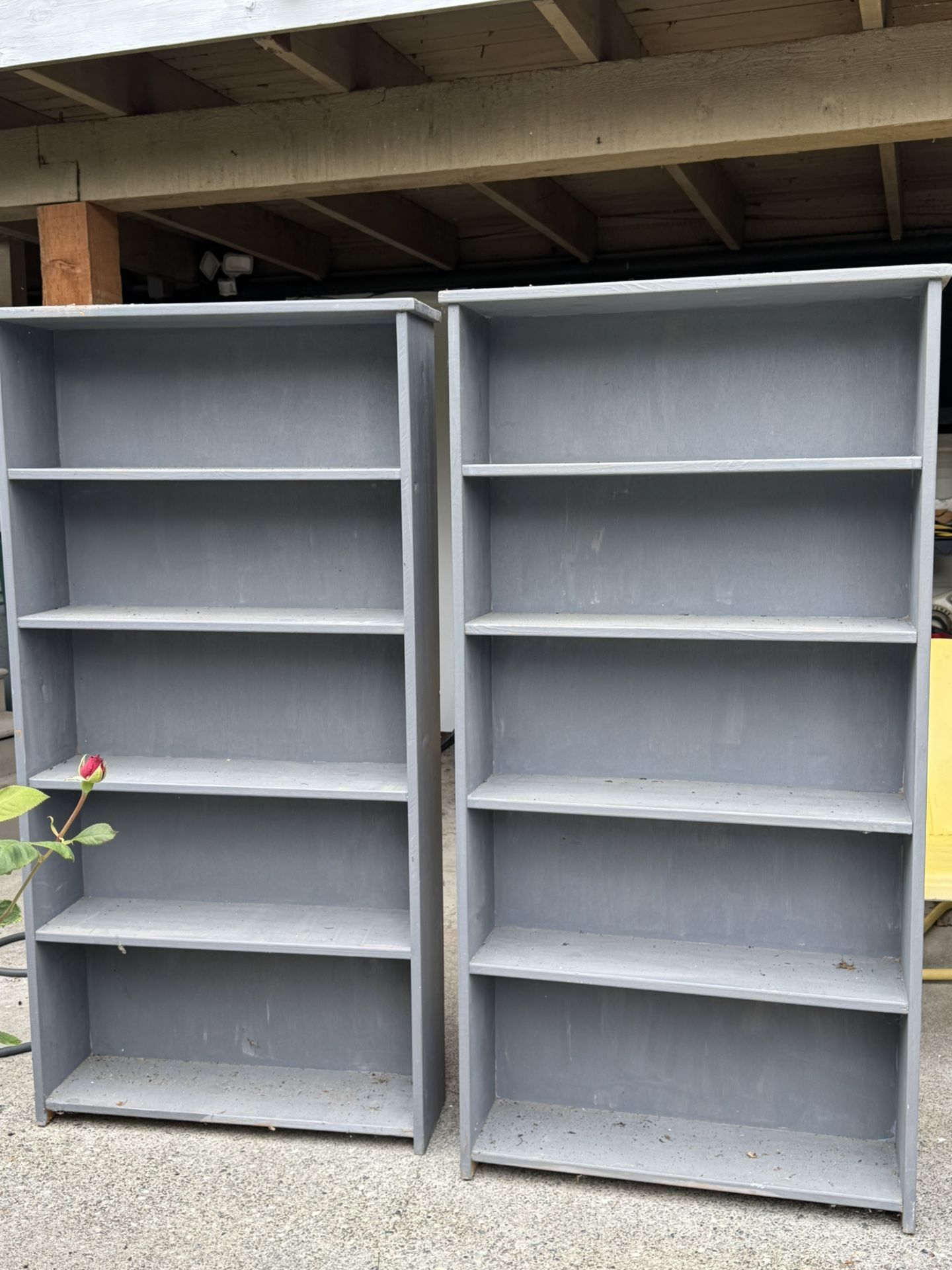 2 Bookcases 5 Shelves $25 Each