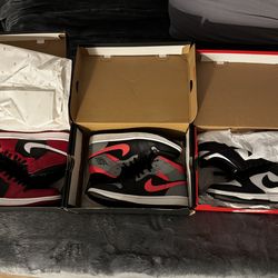 Nike Jordans Dunks Shoes Sneakers Men’s Size 7 Air Jordan 1 Mid Dunk Low Retro Black White Red Pink Shadow Panda LIKE NEW