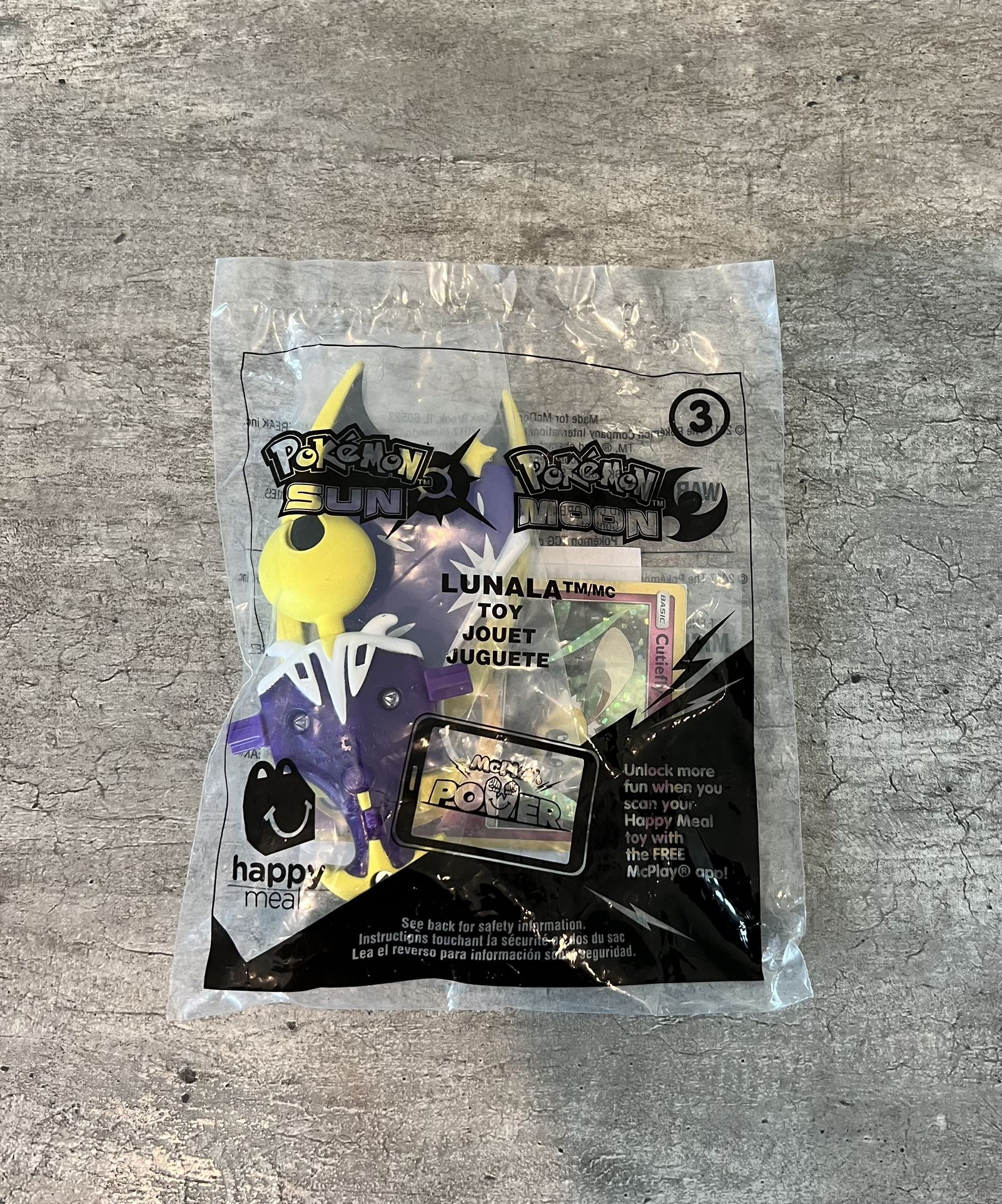 Pokémon Sun And Moon 2017 McDonald’s Happy Meal Toy 3 Lunala