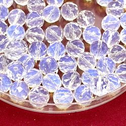 Lot Of 90 Faceted Opalite Beads