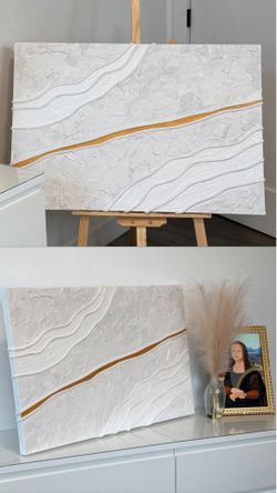 Abstract Textured Wall Art | Handmade Painting | Neutral Decor