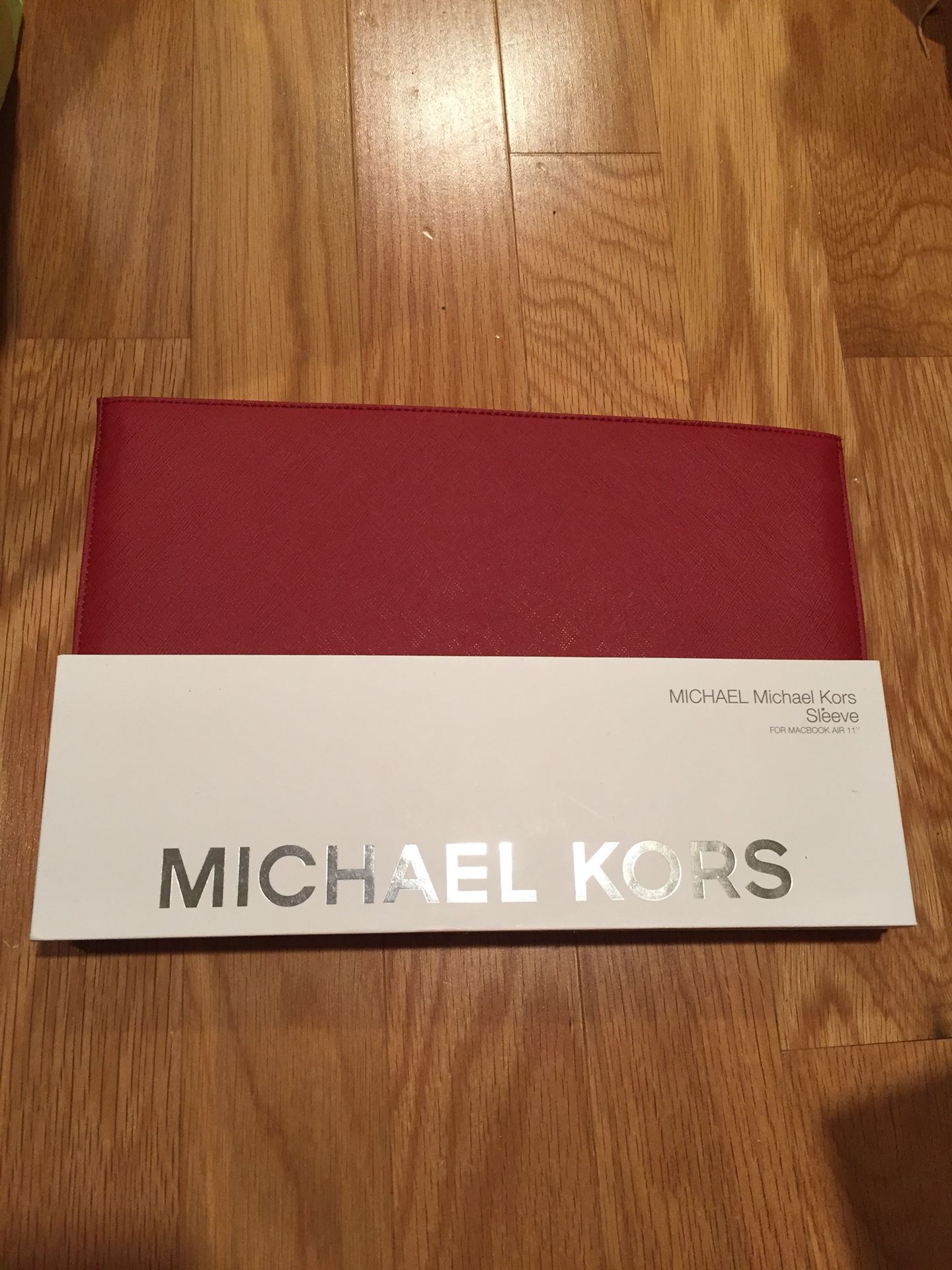 Micheal Kors red macbook air 11” holder