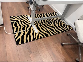 Zebra Print Area Rug 5x3