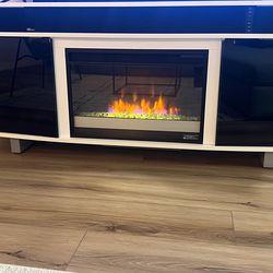 TV STAND with Fireplace