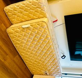 Free Two used twin mattress