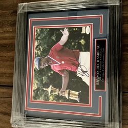 Signed Bryson Dechambeau 2015 US Amateur Champion framed picture
