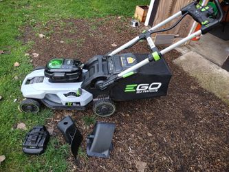 Ego power lawnmower complete bundle