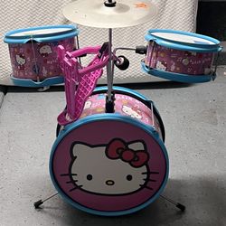 Hello kitty Child Drum Set