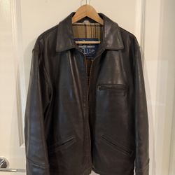 Vintage 90s Brown Italian Leather Jacket