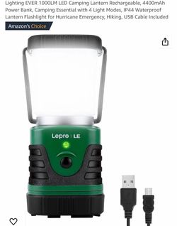 1000LM LED Camping Lantern Rechargeable