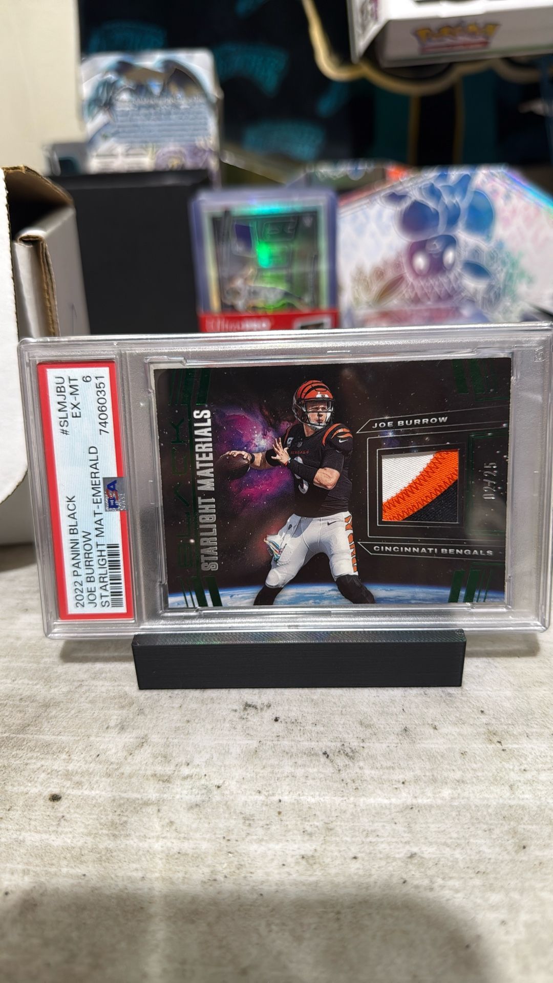 Joe Burrow Patch Numbered PSA 6