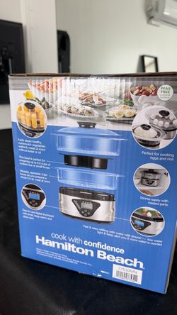 Hamilton Beach 2-Tier Digital Food Steamer – 5.5 QT