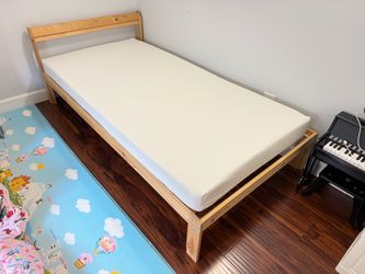 IKEA TWIN BED FRAME AND FOAM MATRESS