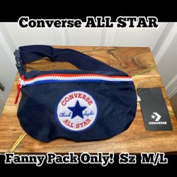 Converse Fanny Pack Only! not Crossbody!  New! - Waist Size M/L Only! blue New