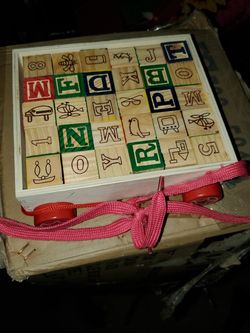 ABC wagon blocks,twister,tinker toys, computer game,view master