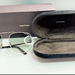 TOM FORD Lennox aviator-frame metal sunglasses